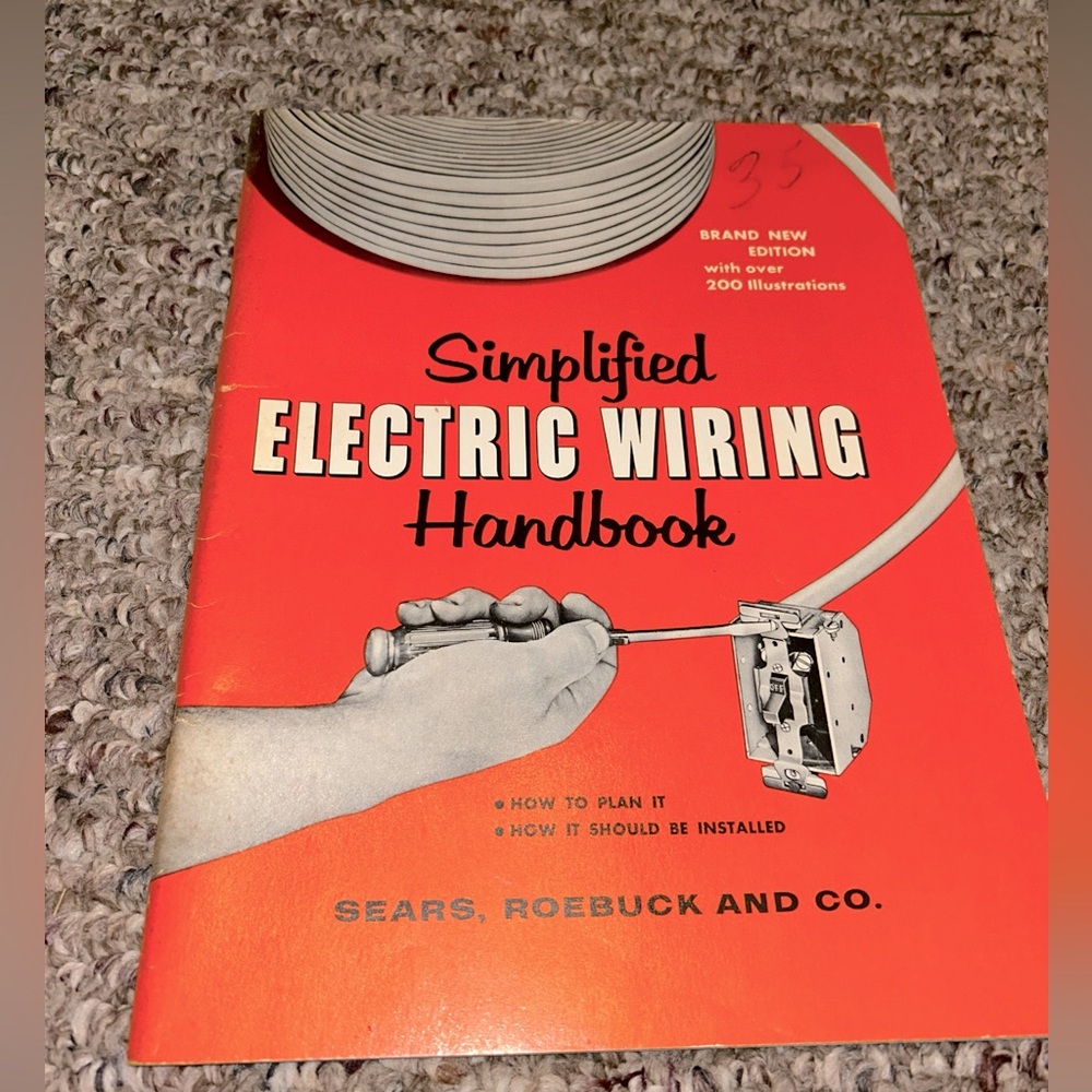 Simplified Electric Wiring Handbook 1960 Sears, Roebuck & Co. Paperback